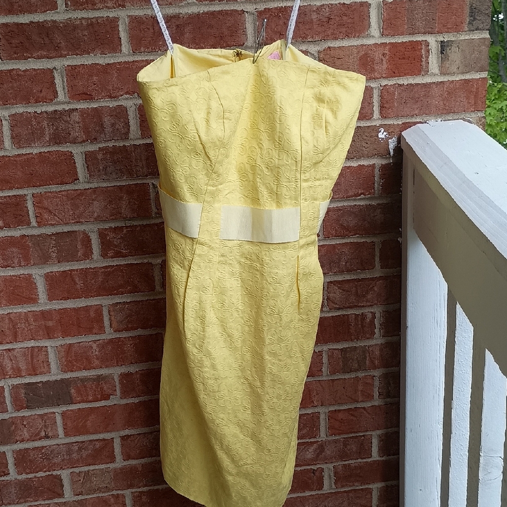 Lilly Pulitzer Yellow Spaghetti Strap Sundress